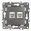 Розетка комбинированная 12-3109-12 ЭРА RJ45+RJ11, IP20, Эра12, графит (10/100/2500)