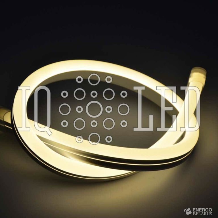 Неон SMD3528, 2W, 50M, 240V, тёплый белый, 15х26мм, 1М