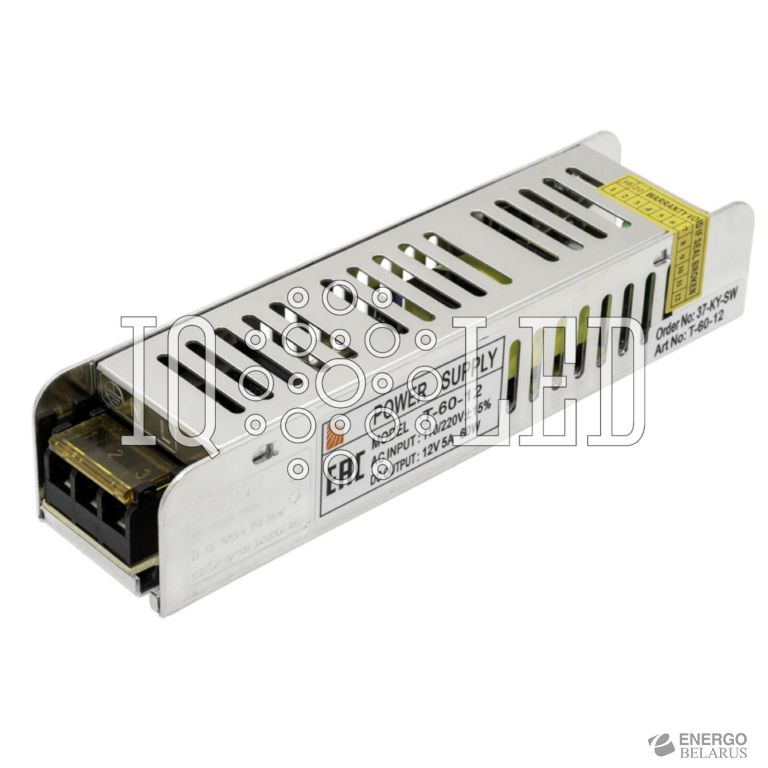 Блок питания компактный IP20 12V 60W LUX