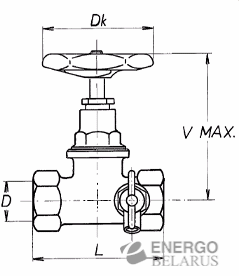 Вентиль прямой K-125T DN32