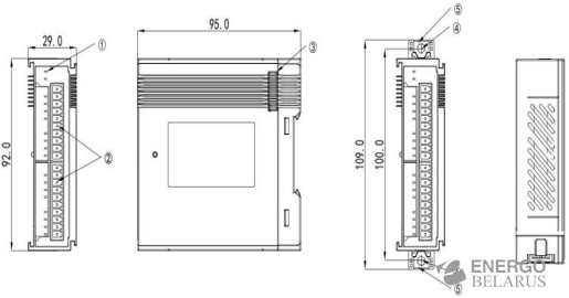 Модуль расширения ПЛК Wecon LX6V-8HC