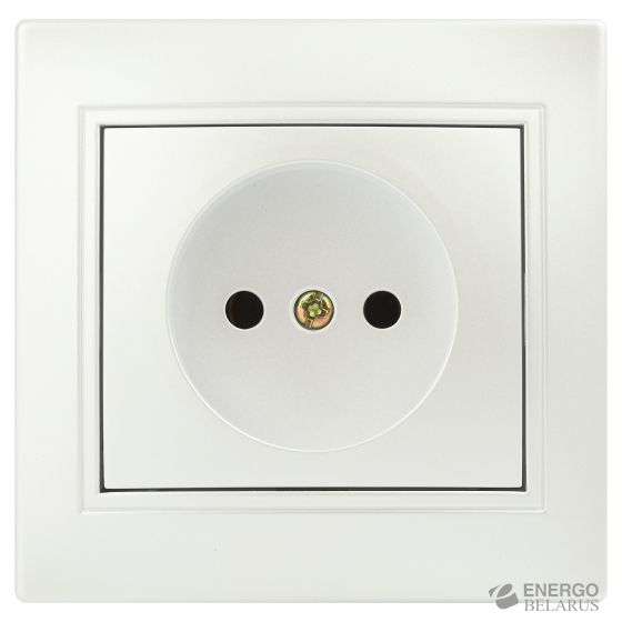 Розетка Intro Plano 1-201-06 без заземления 2P, 16А-250В, IP20, СУ, перламутр