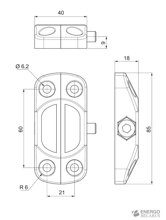 Зажим 3d Essentra (Mesan) 078