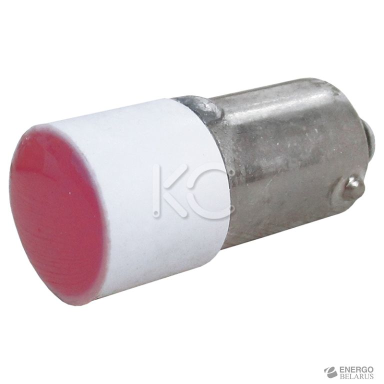 Лампа BA9s для NP2 красная светодиодная матрица AC/DC 24В