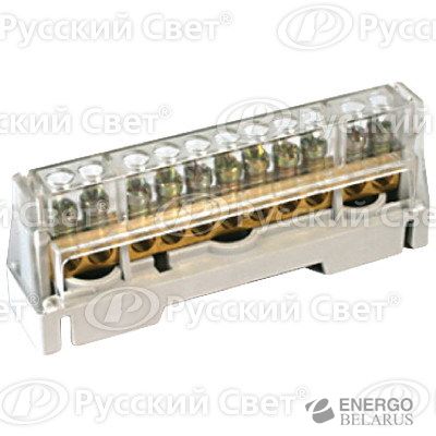 Клемма винтовая п/п 15х5.5мм 1 сер. на DIN-рейку ДКС 5015F