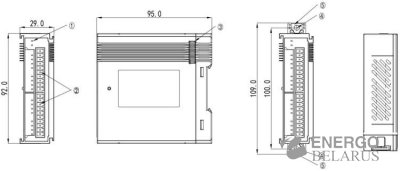 Модуль расширения ПЛК Wecon LX6V-1616EXYT