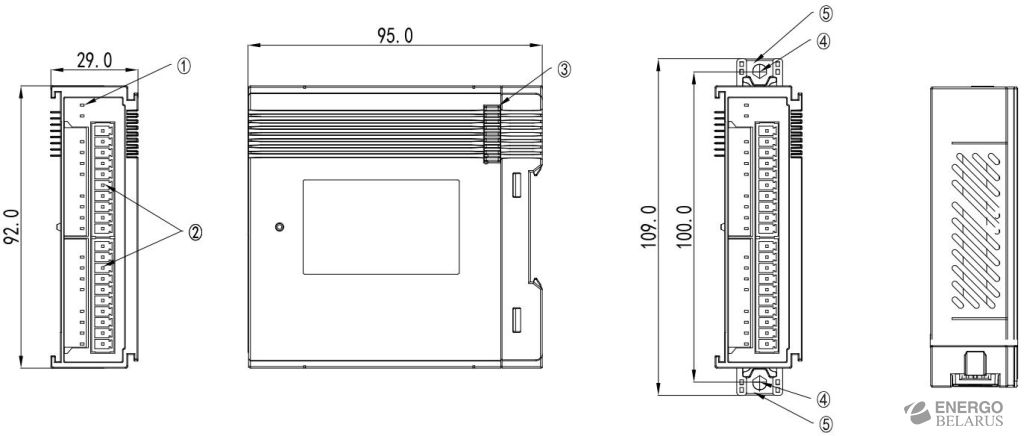 Модуль расширения ПЛК Wecon LX6V-4AD