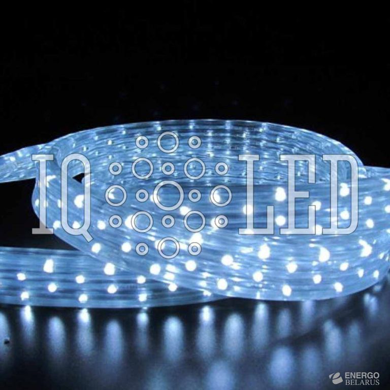 Дюралайт плоский 5W 50M 240V белый, 11*28 (2м)