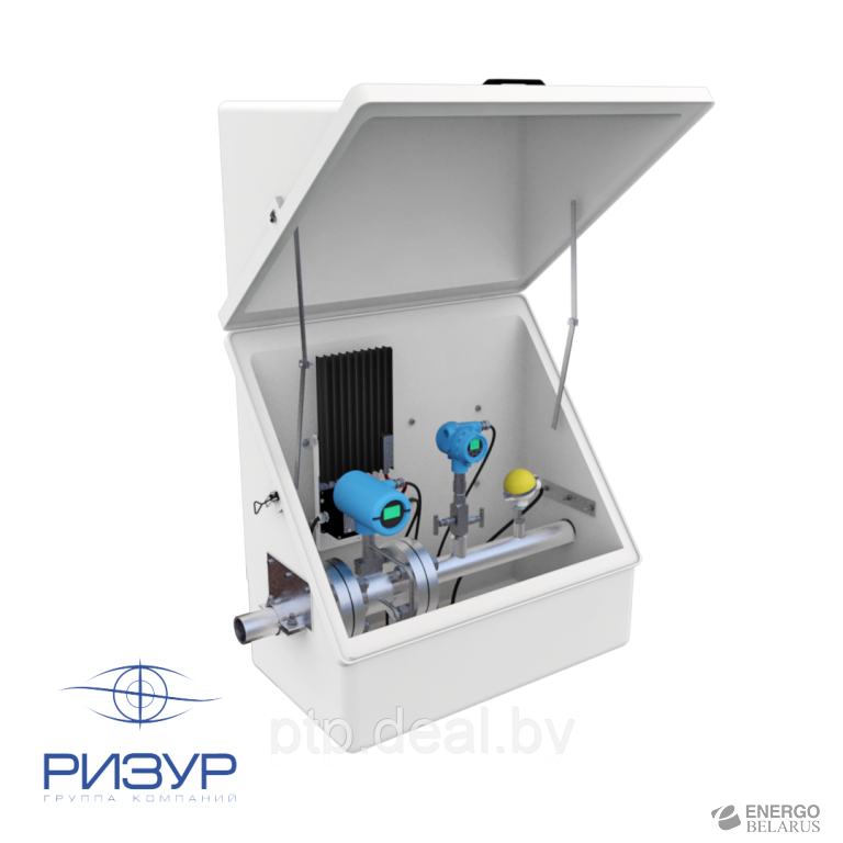 Термошкаф стеклопластиковый РизурБокс-С-Т (RizurBox-C-Т) диагонального раскрытия с поддоном