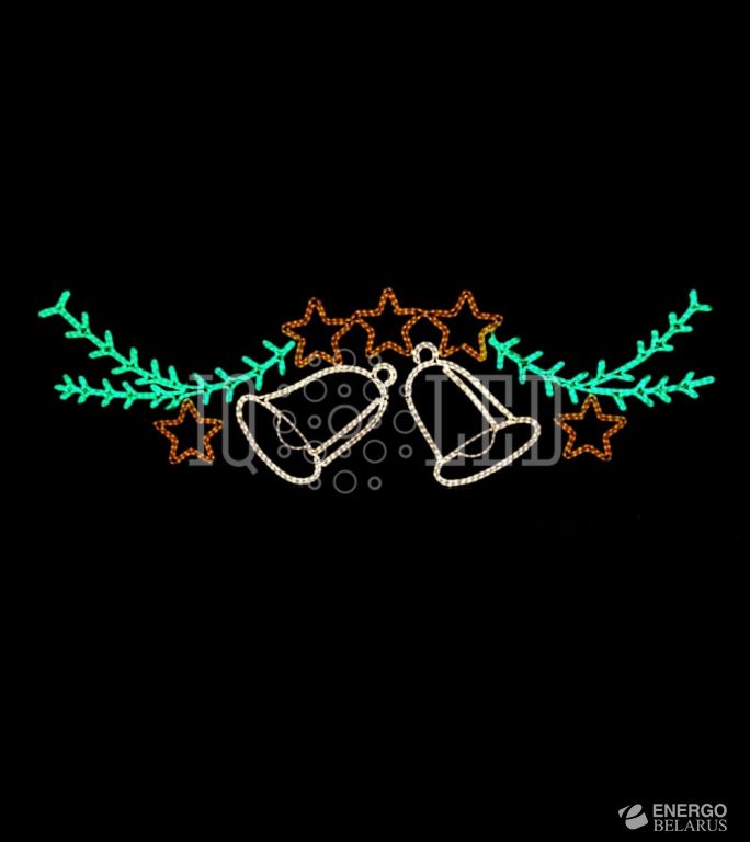 Панно “Колокольчики на еловой ветке”