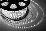 LED лента 142-105-6, герметичная в силиконовой оболочке, 220V, 8 мм, IP67, SMD 5050, 60 диодов/метр, цвет светодиодов белый, бухта 50 метров
