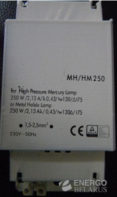     / Ballast Magnetic MH/MV250W 2.10A/230V