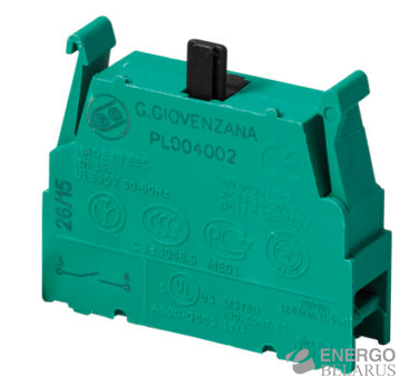 Кнопка грибковая с фиксацией PPFN1R4N d40 RED IP65