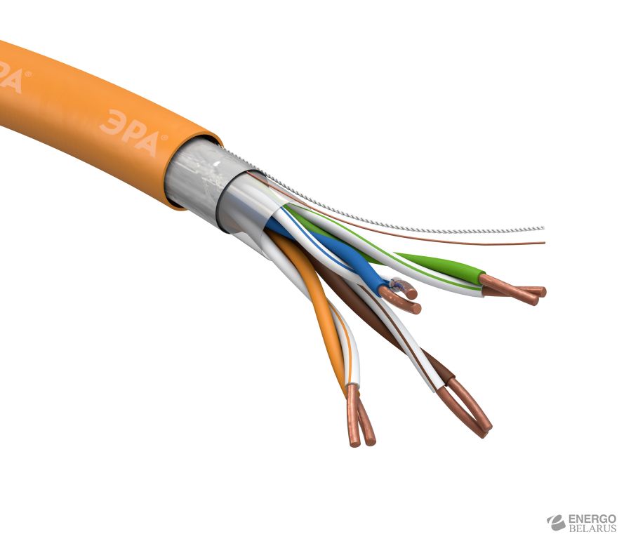 ЭРА Кабель витая пара F/UTP 4x2x24 AWG Cat5e CU нг(А) HF 305м (21)