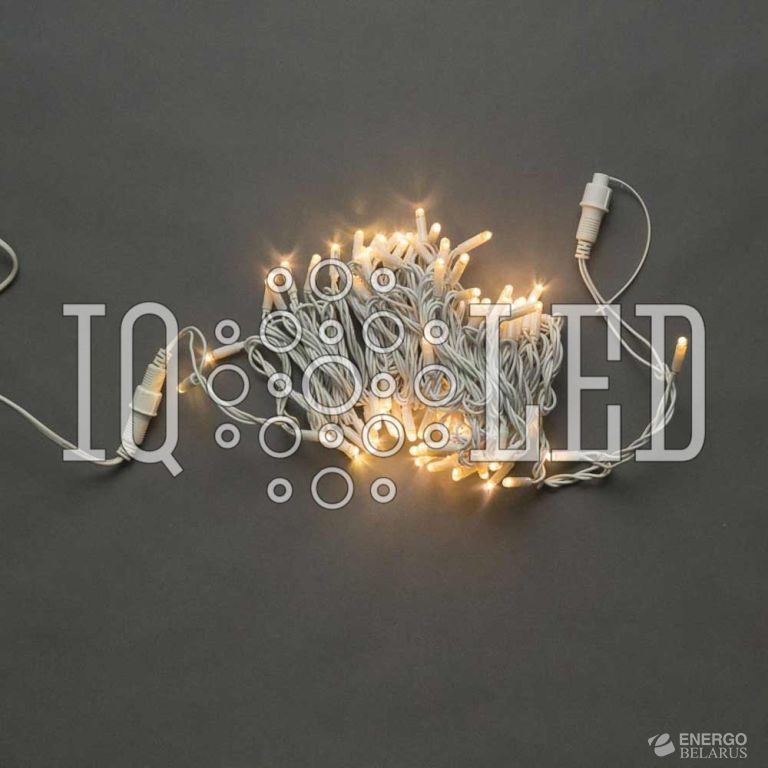 Гирлянда постоянного свечения 8m, 240V, белый теплый / белый провод