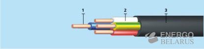 Кабель силовой ВВГ 2x6,0 ож 