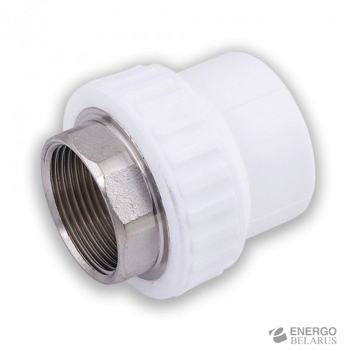 Муфта переходная с внутренней резьбой под ключ 32x1" (60/15) Valfex белая