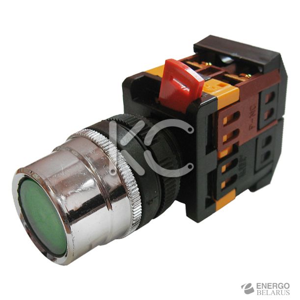 Кнопка с подсветкой АВЛФ-22 (З) КС
