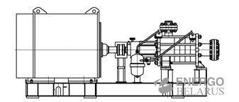 Горизонтальный насосный агрегат ГДМ10-04-Е-220/550-А-500-У2