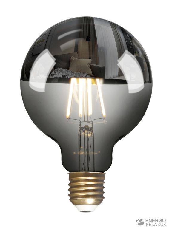 Лампа светодиодная (LED) ART Smartbuy-G95Хром-7W/3000/E27