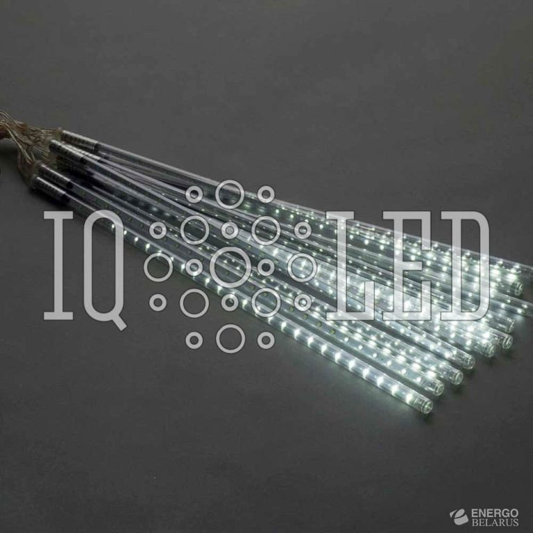 Сосульки Трубки 10шт 0,5М Бел. METEOR TUBE 12V не соединяемая