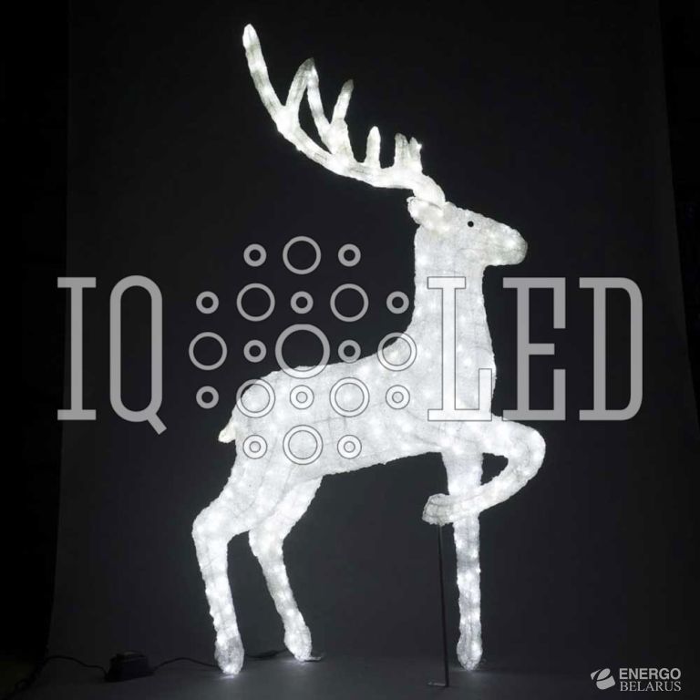 Олень 3Dбелый 195x120, 24V