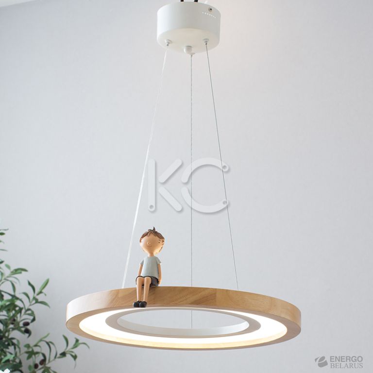 Светильник светодиодный подвесной Астерия MMD-LED D259-1-24W, 4000K, дерево, Home Light