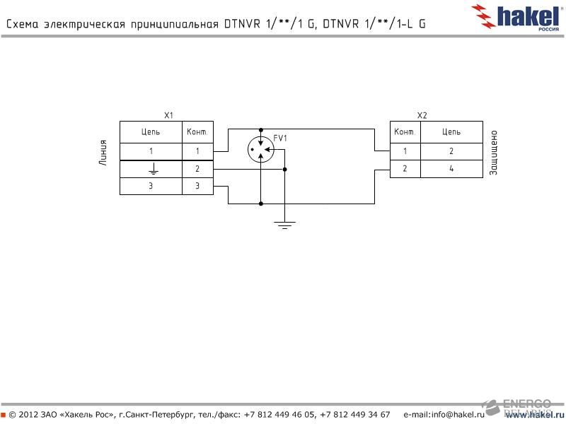 УЗИП для систем связи и передачи данных DTNVR 2/70/1 G