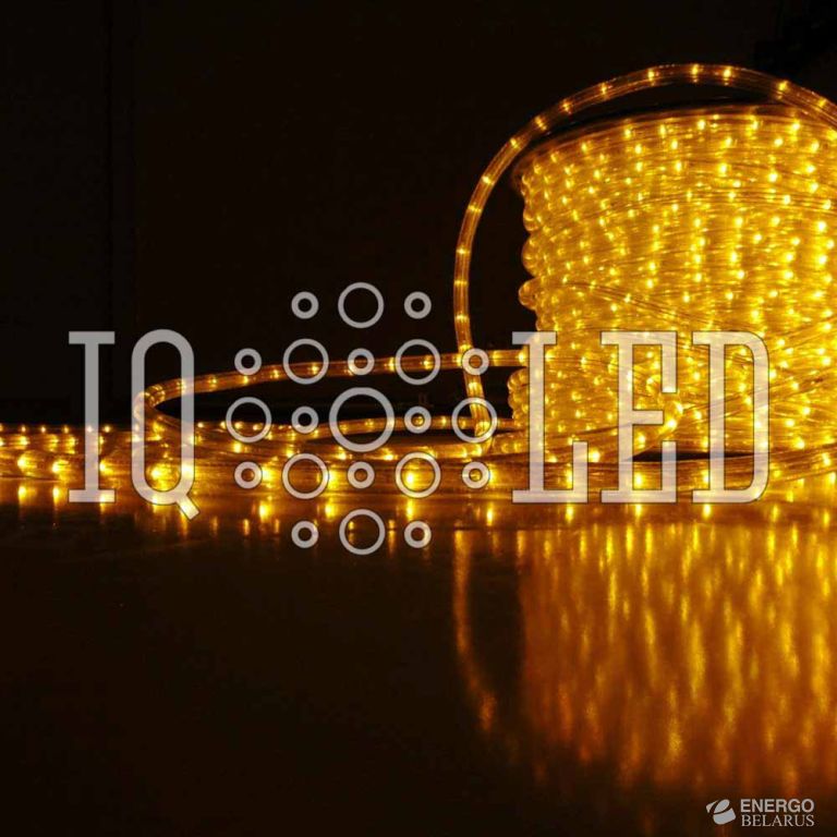 Дюралайт круглый 2W 45M 240V желтый, 13мм, кратность резки 1М