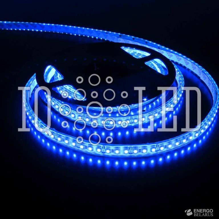 Лента светодиоидная IP67 белая основа (Синяя)