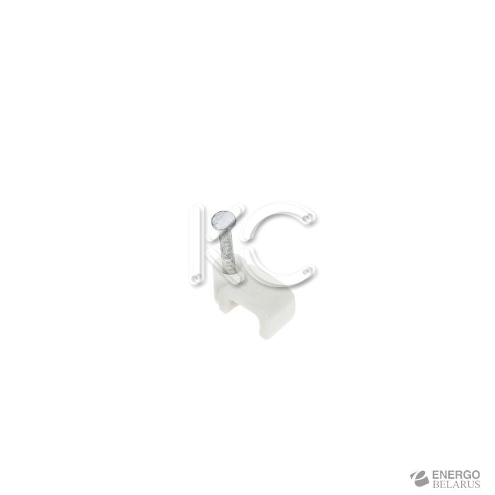 Пластиковые скобы для кабеля 6 (плоские) (50) КС