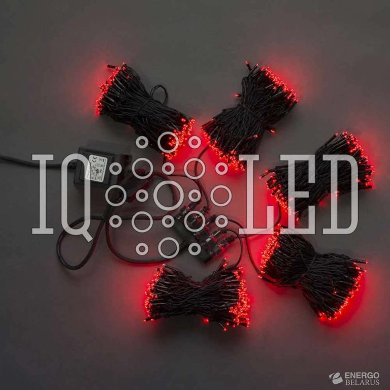 Спайдер лучевой гирлянда 24В, 20M*5 (TYPE-3B) 5 нит. красный