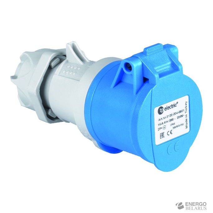 Розетка переносная (2P+PE) IP44 3x32A 3124-304-0901