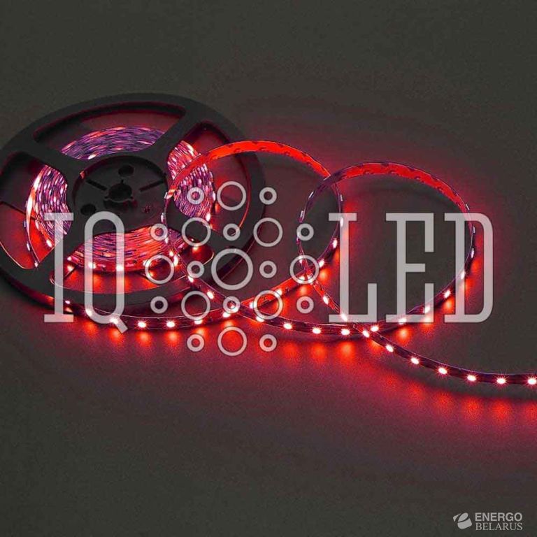 Лента светодиодная IP20, 12V, 60, белая основа (Красная)
