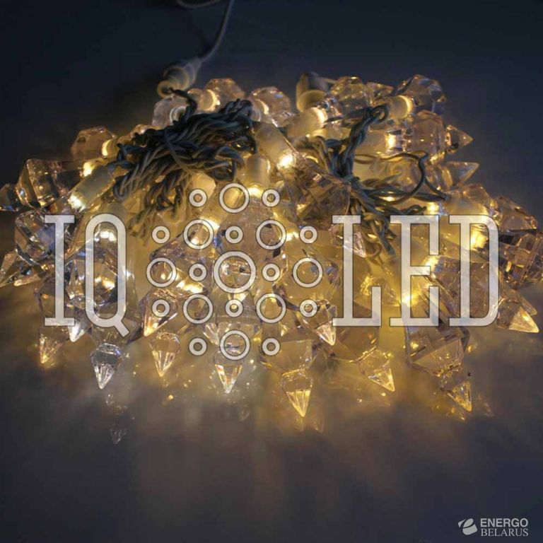 Гирлянда светодиодная 4м, 240V тёплый белый
