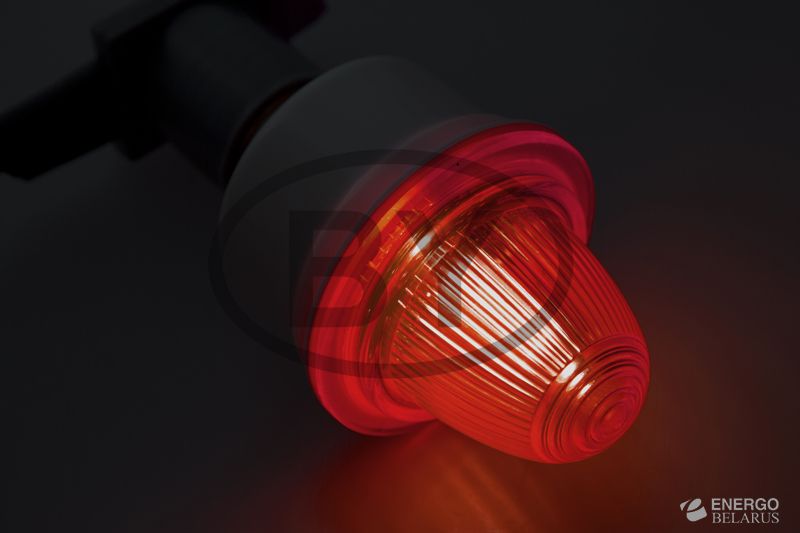 Лампа строб ксеноновая 411-112 E27 красная