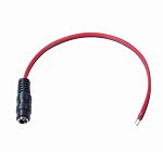 Разъём питания Rexant гнездо 2.1х5.5x10 мм с проводом 20 см