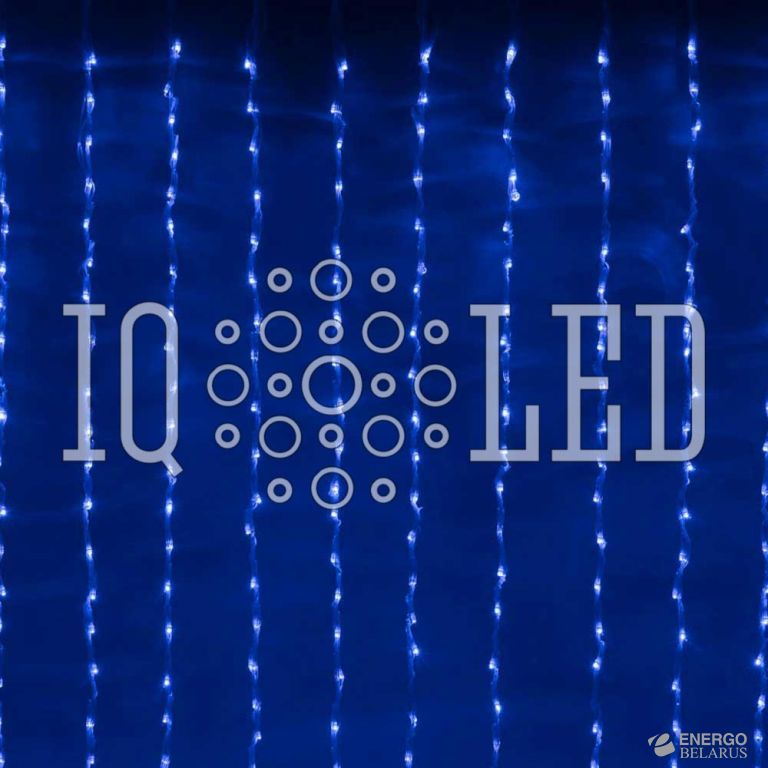 Дождь-водопад 230V 2,4х3, 6м синий