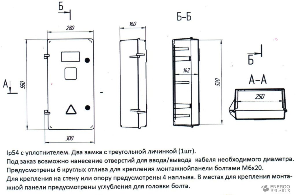 Корпус ЩУР пластиковый