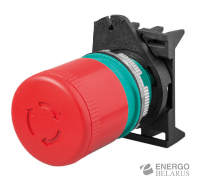 Кнопка грибковая с фиксацией PPFN1R3N d30 RED IP65