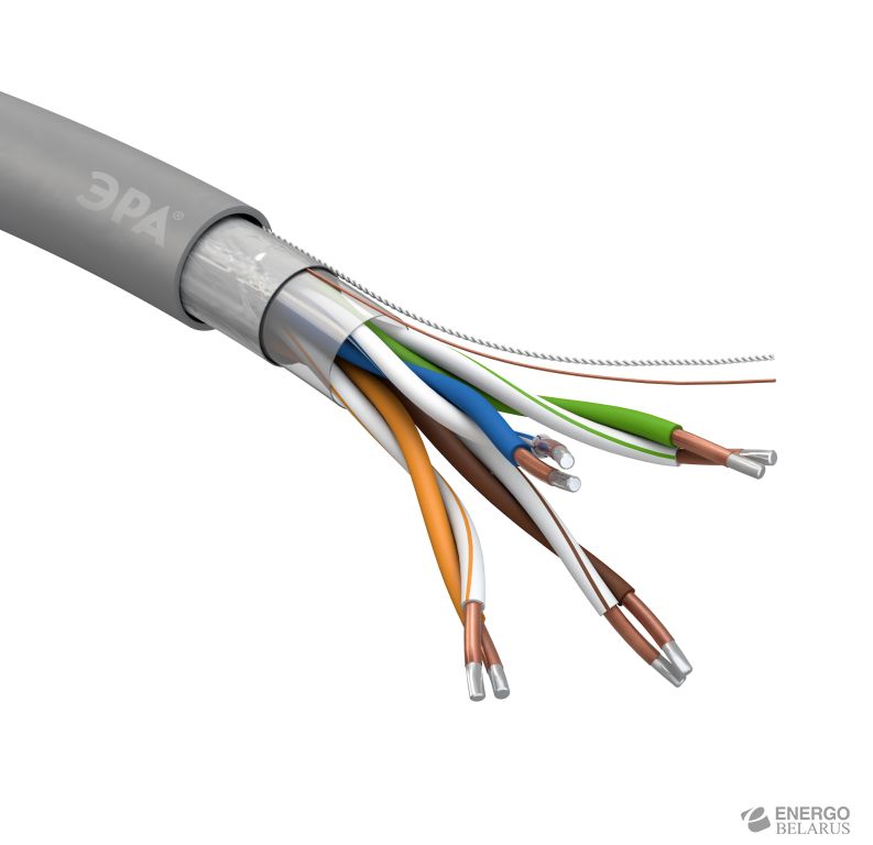 ЭРА Кабель витая пара F/UTP 4x2x24 AWG Cat5e CCA PVC 305м SIMPLE (2/30)