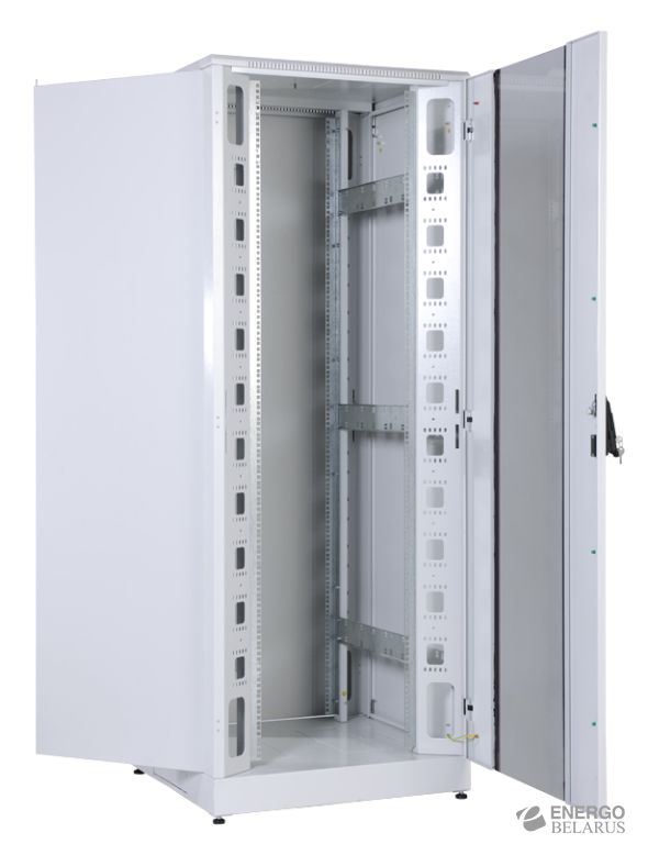 Шкаф телекоммуникационный напольный кроссовый 42U (800 ? 800) дверь стекло, задняя дверь металл