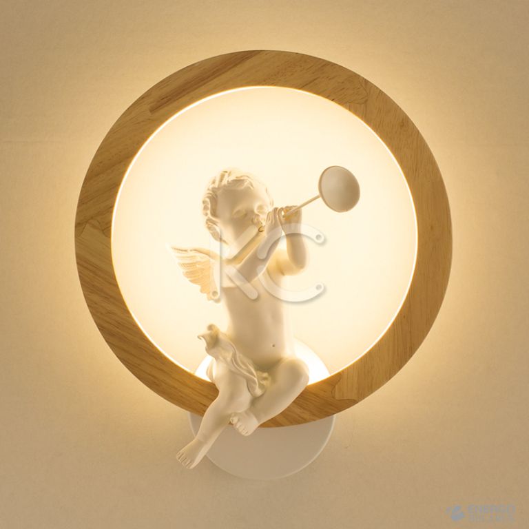 Светильник светодиодный настенный Астерия MMD-LED C052-4-12W, 4000K, дерево/белый, Home Light