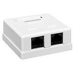 Розетка телекоммуникационная  TRP-WBOX-2RJ45-6UTP-WH