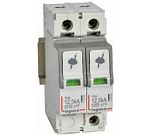 УЗИП (разрядник), T1+T2, 12.5kA(10/350мкс), 25кА(8/20мкс), 2P