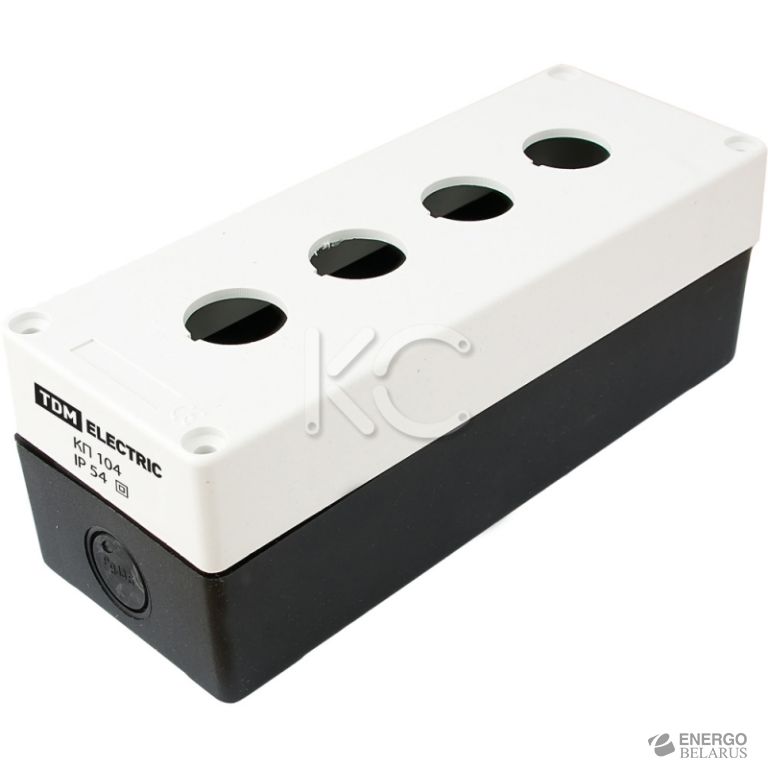 Корпус КП104 для кнопок 4 места белый TDM