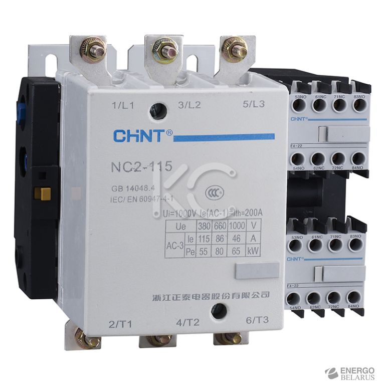 Контактор NC2-115 115A 220-240В/АС3 50Гц (R)(CHINT)
