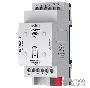 Модуль аналоговых или бинарных входов KNX Zennio ZIO-RQUAD8