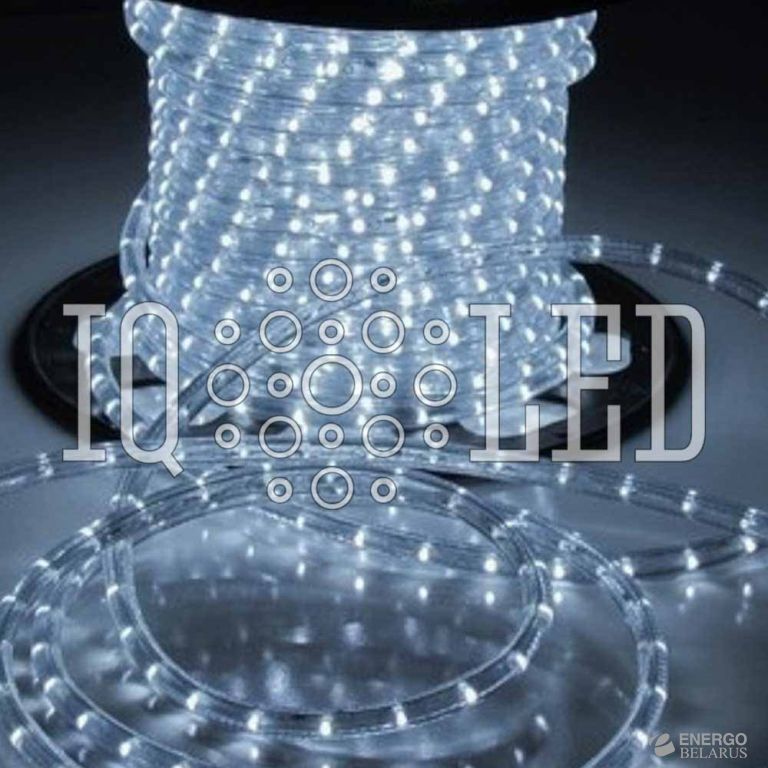 Дюралайт круглый 2W 1M 2.77CM 100M 240V белый, 13мм