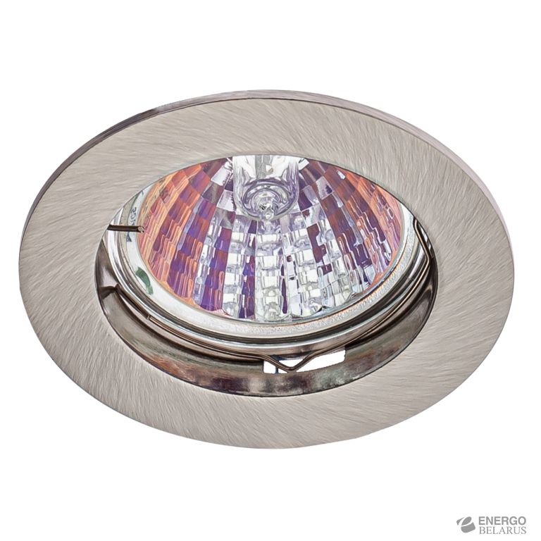 KL1 CH Светильник ЭРА литой простой MR16,12V, 50W хром (100/3000)